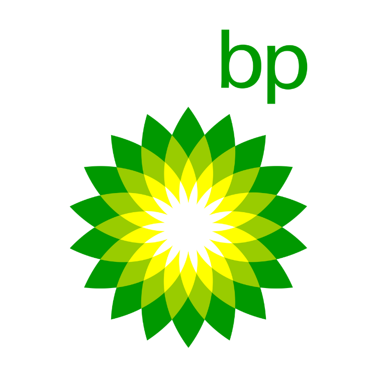 BP logo. Good Game energy shots are sold at BP.